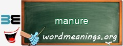 WordMeaning blackboard for manure